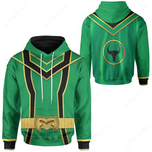 Load image into Gallery viewer, Green Power Rangers Mystic Force Custom Hoodie
