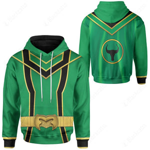 Green Power Rangers Mystic Force Custom Hoodie