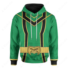 Load image into Gallery viewer, Green Power Rangers Mystic Force Custom Hoodie
