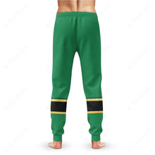 Load image into Gallery viewer, Green Power Rangers Mystic Force Custom Sweatpants
