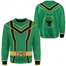 Load image into Gallery viewer, Green Power Rangers Mystic Force Custom Sweatshirt
