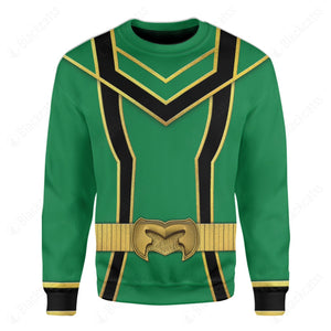 Green Power Rangers Mystic Force Custom Sweatshirt