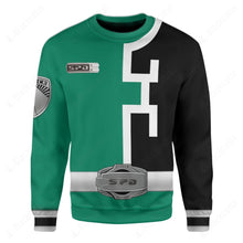 Load image into Gallery viewer, Green Power Rangers S.P.D. Custom Sweatshirt
