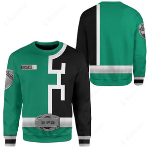 Green Power Rangers S.P.D. Custom Sweatshirt