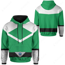 Load image into Gallery viewer, Green Power Rangers Time Force Custom Hoodie
