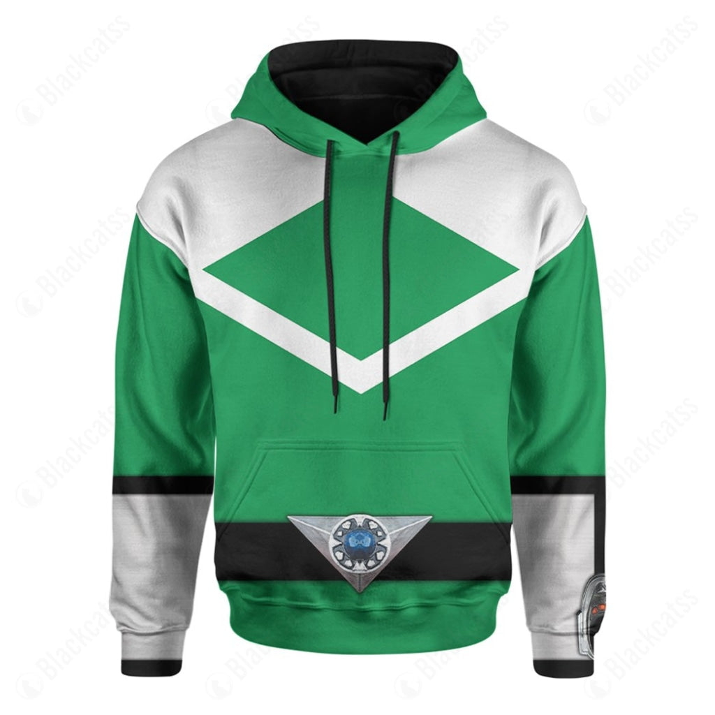 Green Power Rangers Time Force Custom Hoodie