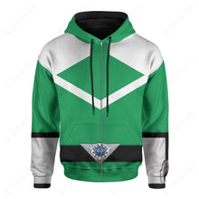 Load image into Gallery viewer, Green Power Rangers Time Force Custom Hoodie
