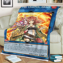 Load image into Gallery viewer, Hiita the Fire Charmer, Ablaze Custom Blanket
