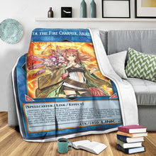 Load image into Gallery viewer, Hiita the Fire Charmer, Ablaze Custom Blanket
