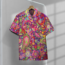 Load image into Gallery viewer, Hippi Pattern Custom Hawaii Button Shirt
