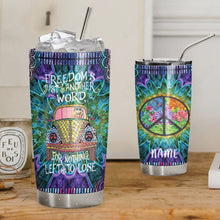 Load image into Gallery viewer, Hippie Personalized Tumbler Freedom
