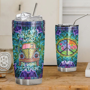 Hippie Personalized Tumbler Freedom