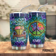 Load image into Gallery viewer, Hippie Personalized Tumbler Freedom
