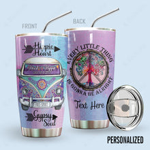 Load image into Gallery viewer, Hippie Personalized Tumbler Hippie Heart
