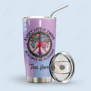 Hippie Personalized Tumbler Hippie Heart