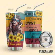 Load image into Gallery viewer, Hippie Sunflowers Personalized Tumbler
