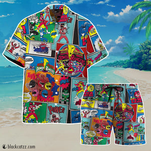 It's Morphin Time Comic Custom Beach Shorts