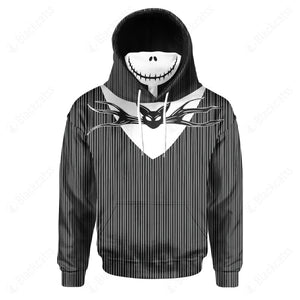 Jack Skellington Suit Custom Snood Hoodie