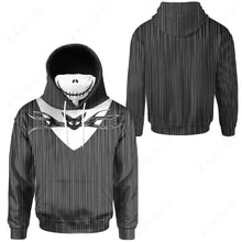 Load image into Gallery viewer, Jack Skellington Suit Custom Snood Hoodie
