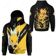 Load image into Gallery viewer, Anime Pkm Jolteon Evolve 2 Custom Snood Hoodie Bo1703229
