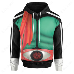 Kamen Rider Black RX Kamen Rider 1 Custom Hoodie