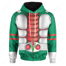 Load image into Gallery viewer, Kamen Rider Black RX Kamen Rider V3 Custom Hoodie
