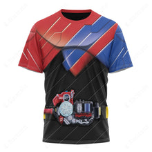 Load image into Gallery viewer, Kamen Rider Build Rabbit Tank Custom T-Shirt
