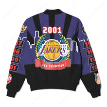 Load image into Gallery viewer, KB LA Lakers Championship Custom Bomber Jacket
