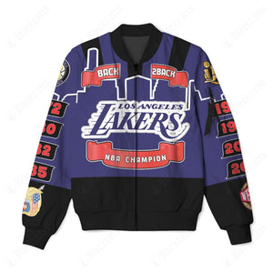 Lakers championship bomber online jacket