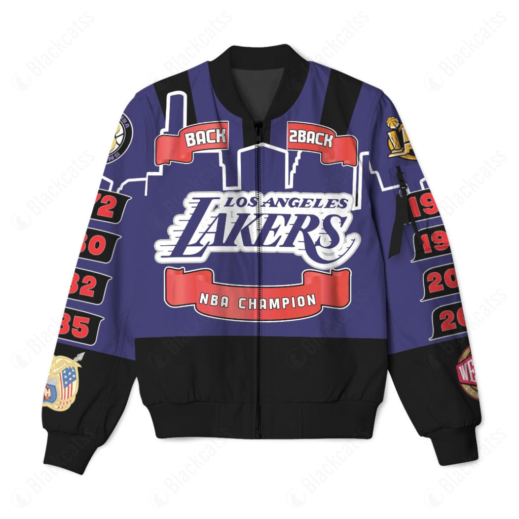 KB LA Lakers Championship Custom Bomber Jacket