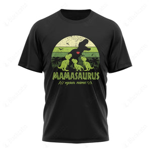 Mamasaurus Custom Name Graphic Apparel