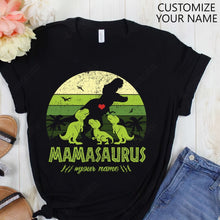 Load image into Gallery viewer, Mamasaurus Custom Name Graphic Apparel
