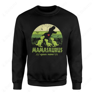 Mamasaurus Custom Name Graphic Apparel