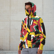 Load image into Gallery viewer, Rasta Frankenstrat Strings Custom Snood Hoodie
