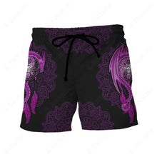 Load image into Gallery viewer, Mandala Purple Dragon Men&#39;s Short
