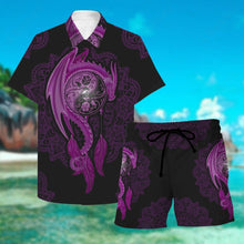 Load image into Gallery viewer, Mandala Purple Dragon Men&#39;s Short
