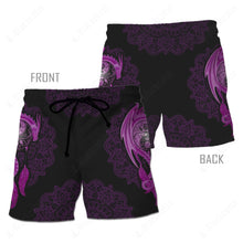 Load image into Gallery viewer, Mandala Purple Dragon Men&#39;s Short
