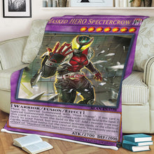 Load image into Gallery viewer, Masked HERO Spectercrow Custom Soft Blanket
