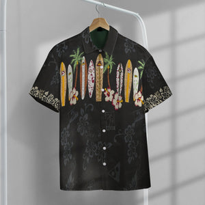 Maui Surfboard Hawaiian Aloha Shirt Button Shirt