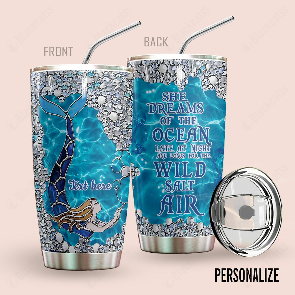 Mermaid Personalized Tumbler Ocean