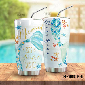 Mermaid Starfish Personalized Tumbler