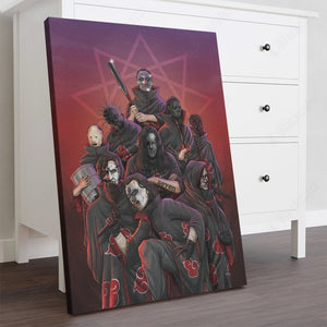 Metal Rock And Roll Akatsuki Custom Canvas With Frame