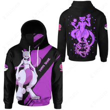 Load image into Gallery viewer, Anime Pkm Mewtwo Evolve 2 Custom Snood Hoodie Bo1703223
