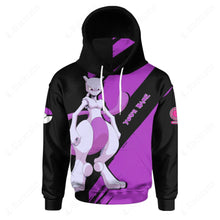 Load image into Gallery viewer, Anime Pkm Mewtwo Evolve 2 Custom Snood Hoodie Bo1703223
