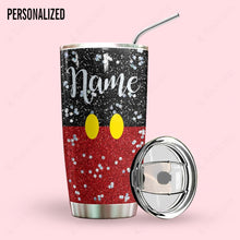 Load image into Gallery viewer, Mickey Mouse Personalized Glitter Tumbler
