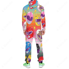 Load image into Gallery viewer, Mighty Morphin Helmet Pattern Custom Jumpsuit
