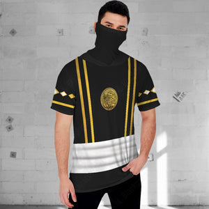 Mighty Morphin Ninjetti Black Frog Ranger Custom Hooded Tshirt