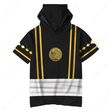 Load image into Gallery viewer, Mighty Morphin Ninjetti Black Frog Ranger Custom Hooded Tshirt
