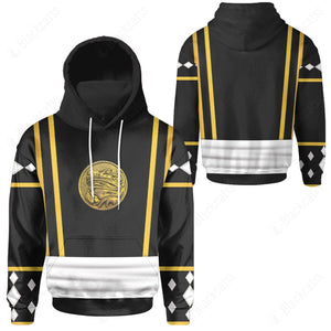 Mighty Morphin Ninjetti Black Frog Ranger Custom Snood Hoodie