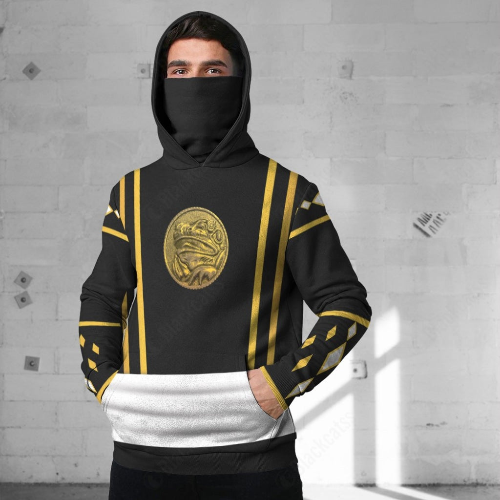 Mighty Morphin Ninjetti Black Frog Ranger Custom Snood Hoodie